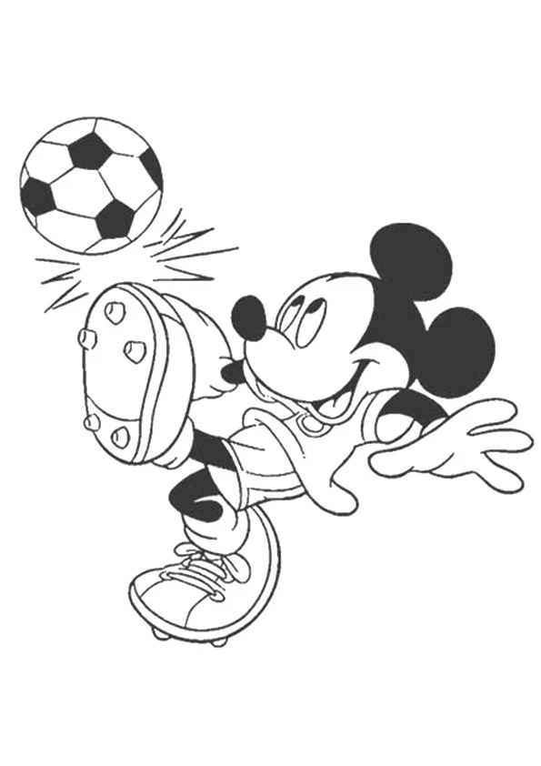 Mickey Mouse (Miki Fare) boyama sayfası – eğitici aktivite, yaratıcılık