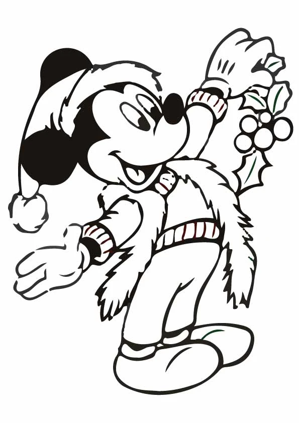 Mickey Mouse (Miki Fare) boyama sayfası – yaratıcılık, eğlenceli etkinlik