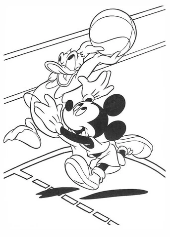 Donald Duck boyama sayfası – yaratıcılığı geliştirir, keyifli zaman