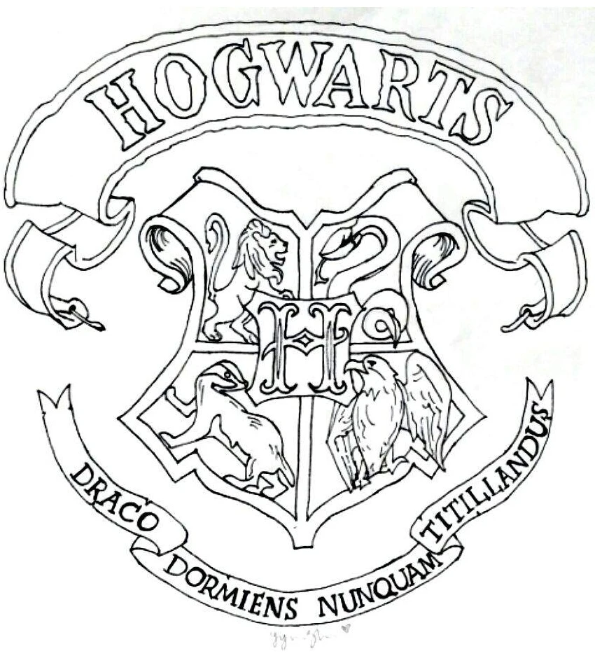 Harry Potter boyama sayfası – renkli çizimler, okul öncesi