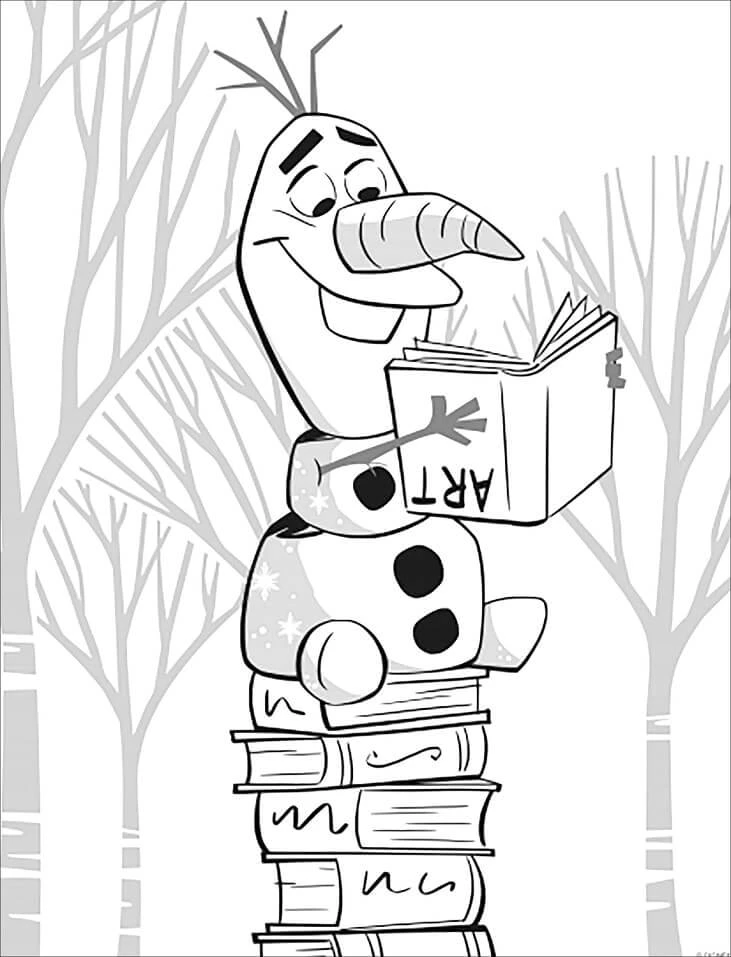 Frozen 2 boyama sayfası – çocuk aktivitesi, PDF indir