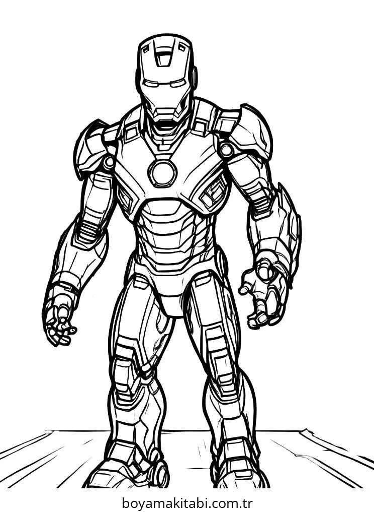 Iron Man Boyama