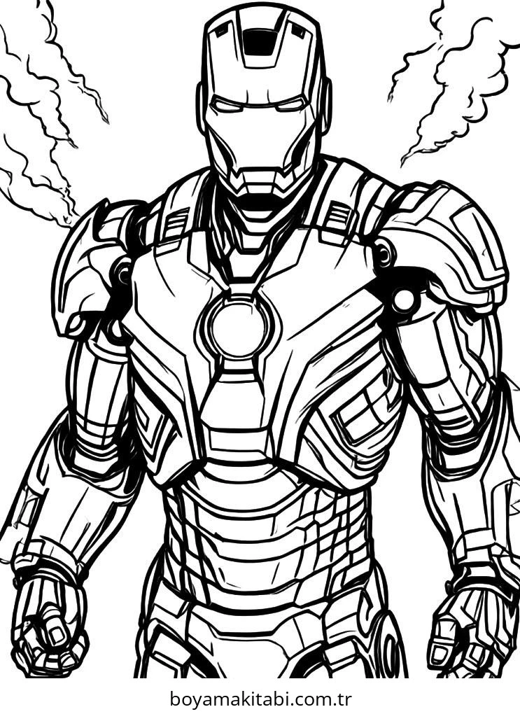 Iron Man Boyama