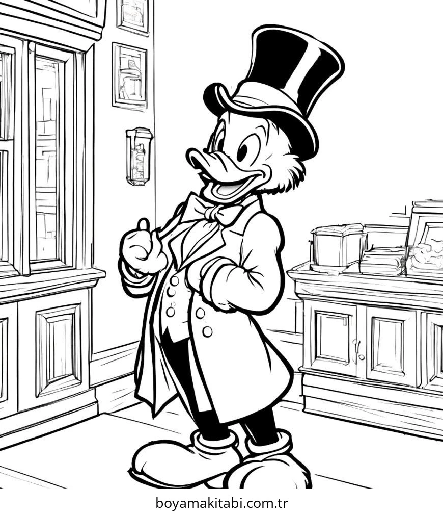 Mickey Mouse (Miki Fare) boyama sayfası – eğlenceli etkinlik, el becerilerini geliştirir