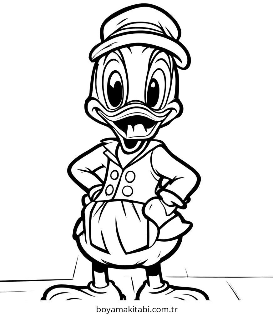 Mickey Mouse (Miki Fare) boyama sayfası – sevimli karakter, sanatsal çalışma