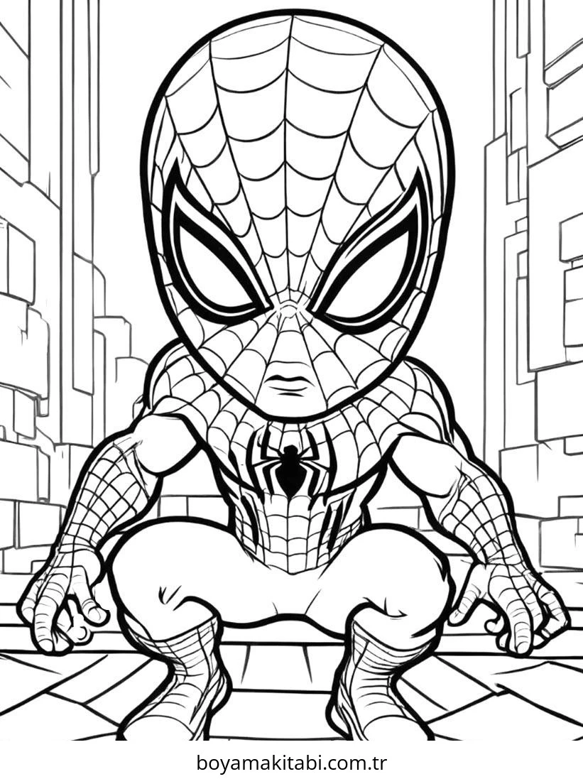 Spiderman Boyama