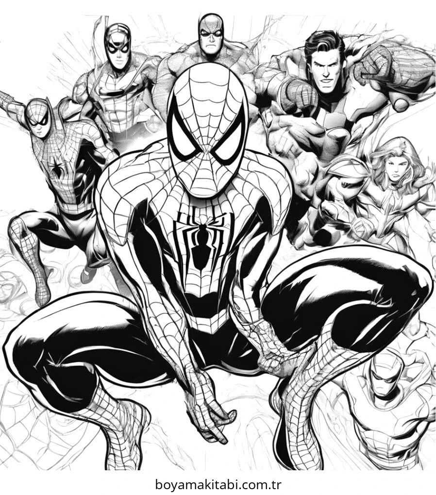 Spiderman Boyama