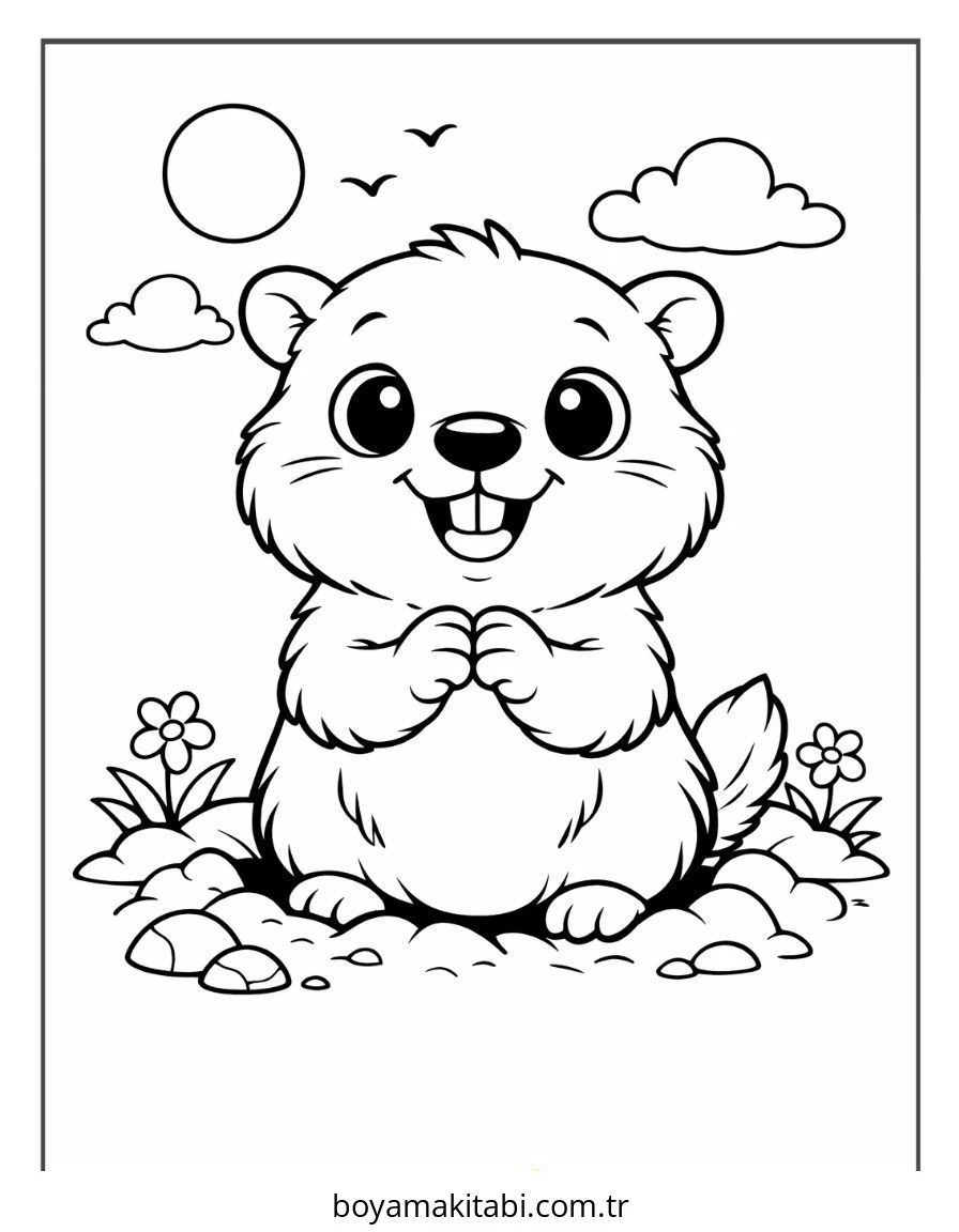 Sincap boyama sayfası – boyama etkinliği, çocuk aktivitesi