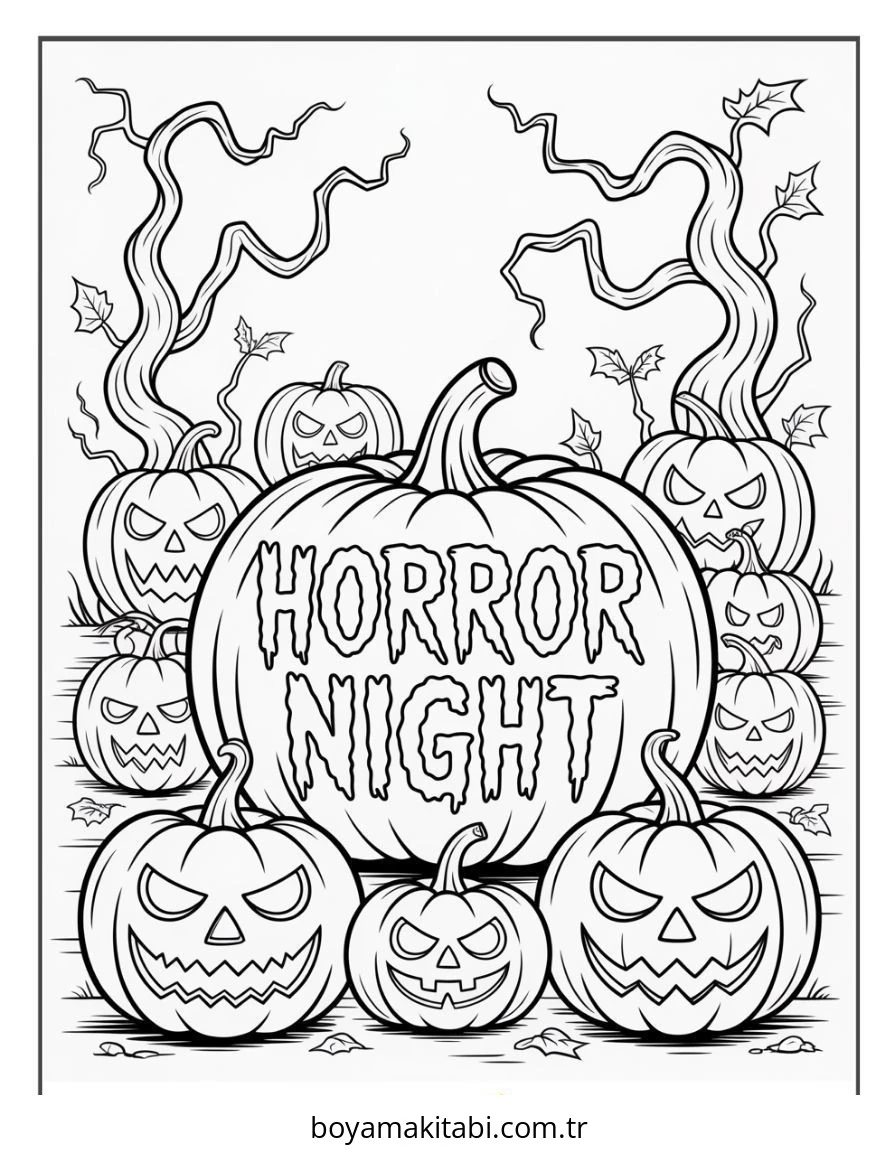 Halloween boyama sayfası #157 – boyama çalışması, sınıf etkinliği