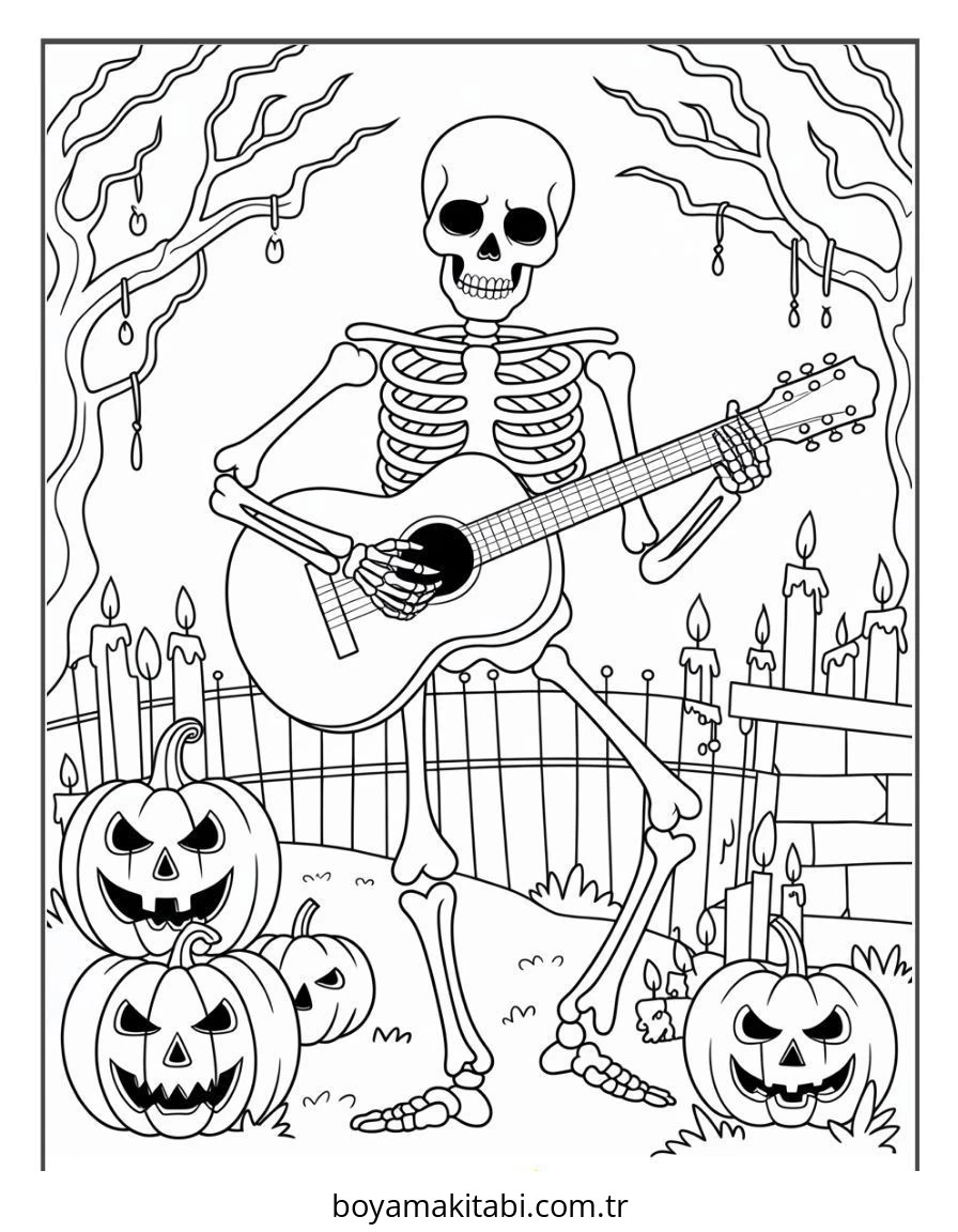 Halloween boyama sayfası #164 – sınıf etkinliği, kolay indirilebilir