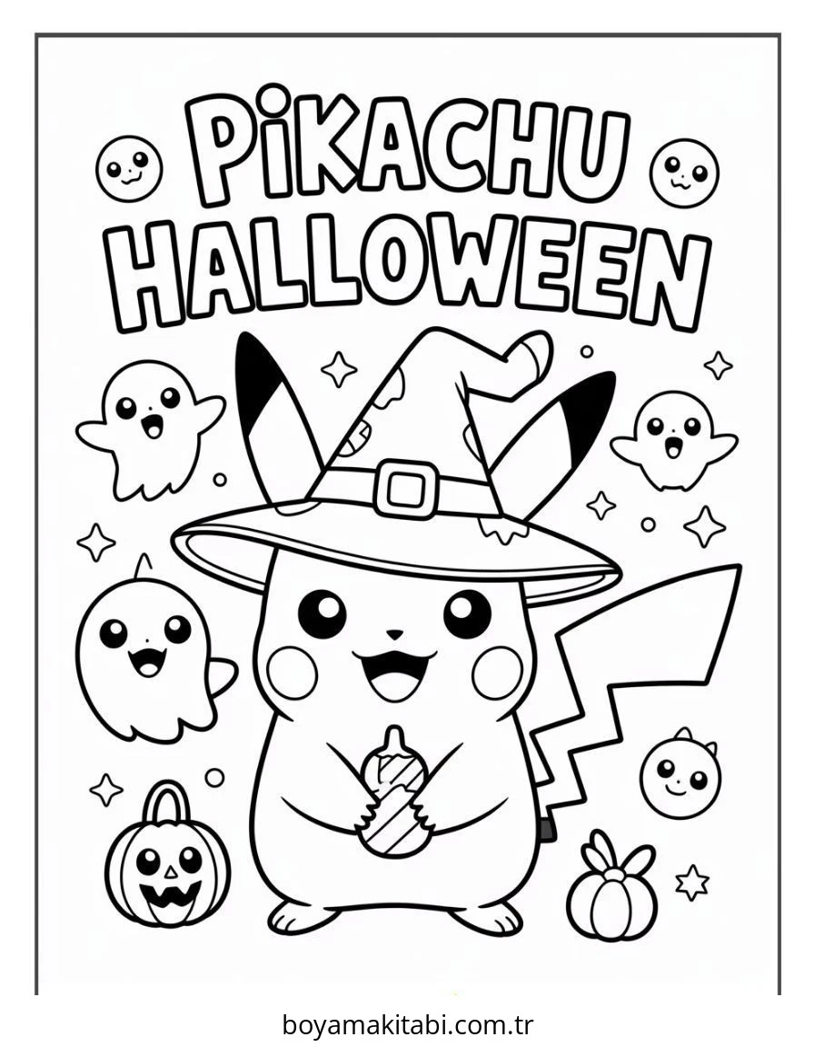 Halloween boyama sayfası – eğitici aktivite, yaratıcılık