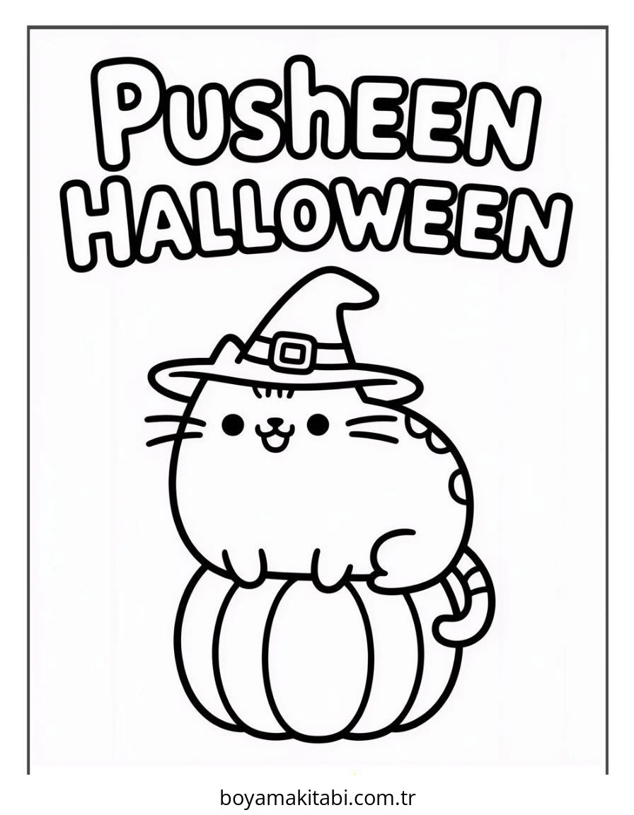 Halloween boyama sayfası – evde etkinlik, ücretsiz yazdır