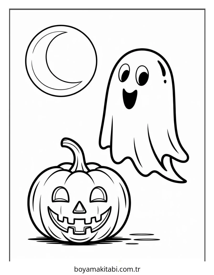 Halloween boyama sayfası – yaratıcılık, eğlenceli etkinlik