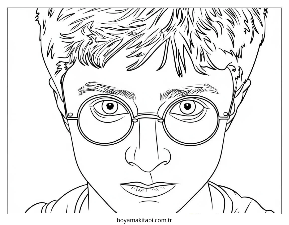 Harry Potter boyama sayfası – boyama etkinliği, çocuk aktivitesi