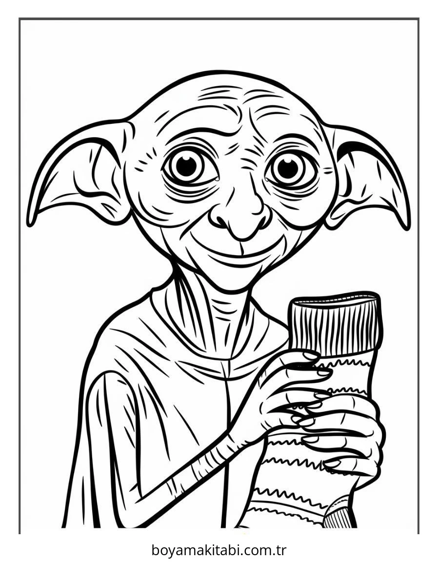 Harry Potter boyama sayfası – yaratıcılık, eğlenceli etkinlik