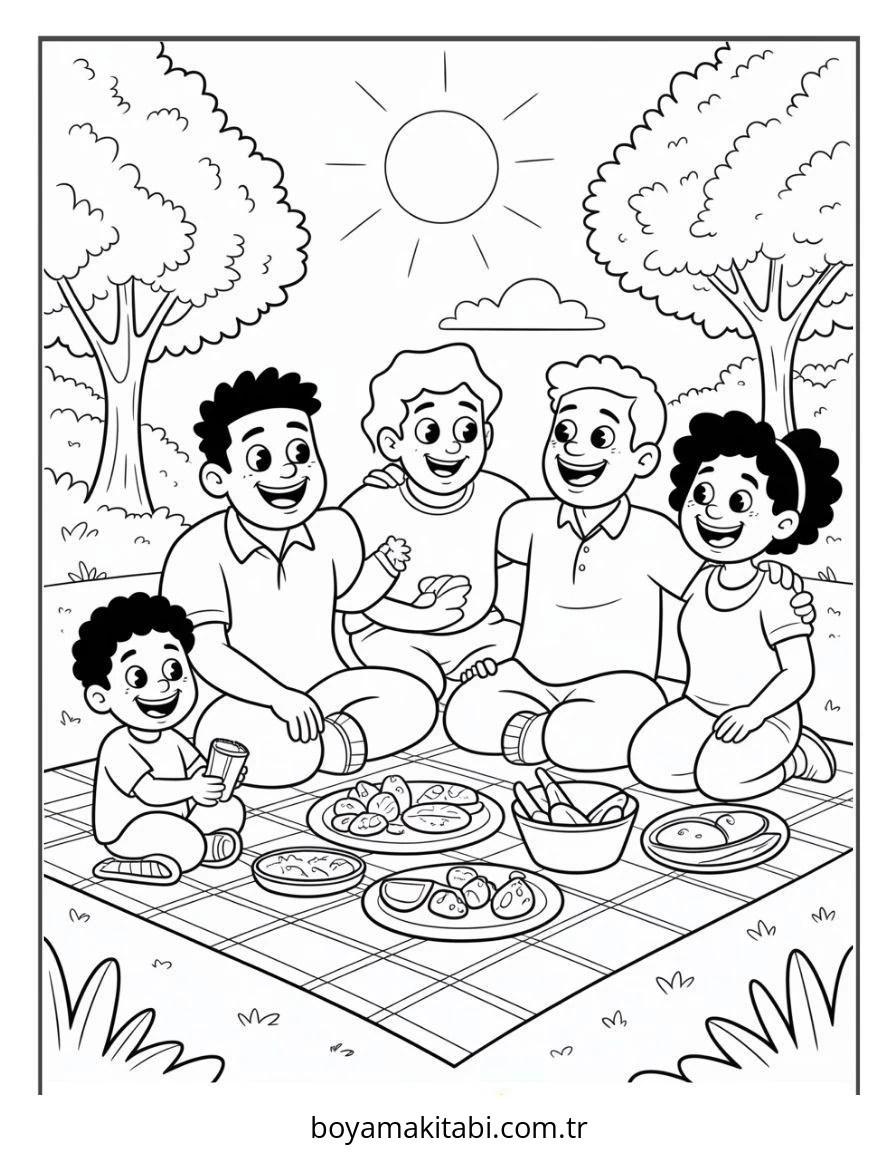 İspanyol boyama sayfası – sevimli karakter, sanatsal çalışma