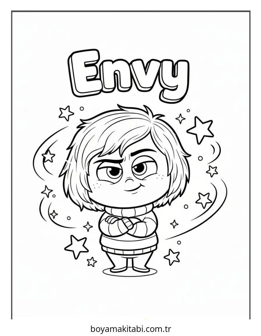 Inside Out boyama sayfası – evde etkinlik, ücretsiz yazdır