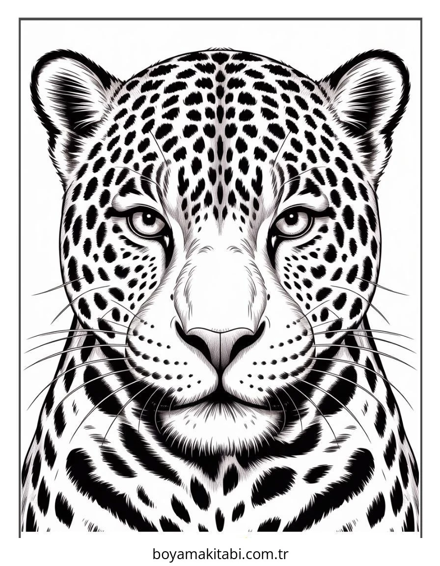 Jaguar boyama sayfası – keyifli zaman, renkli çizimler