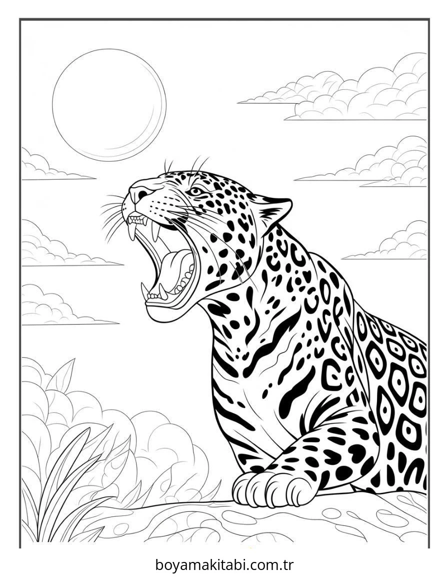 Jaguar boyama sayfası – yaratıcılığı geliştirir, keyifli zaman