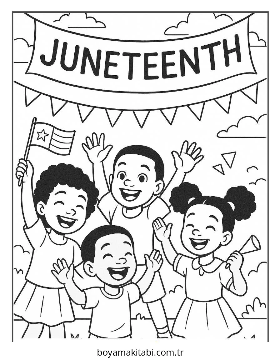 Juneteenth Boyama Sayfaları