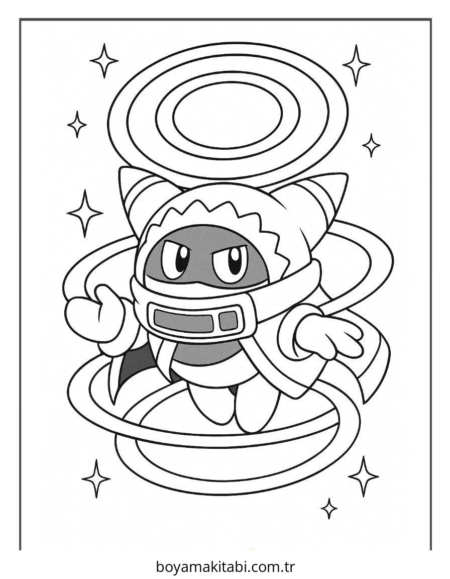 Kirby boyama sayfası #129 – sınıf etkinliği, kolay indirilebilir