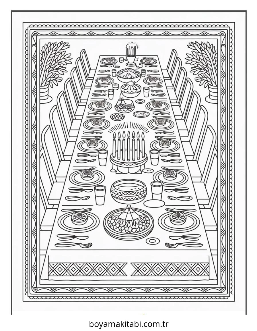 Kwanzaa Boyama Sayfaları