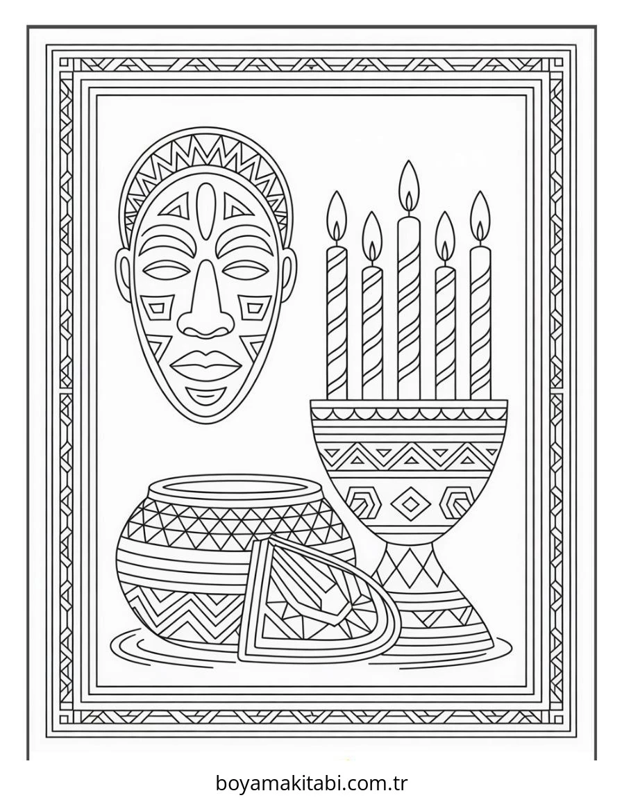Kwanzaa Boyama Sayfaları