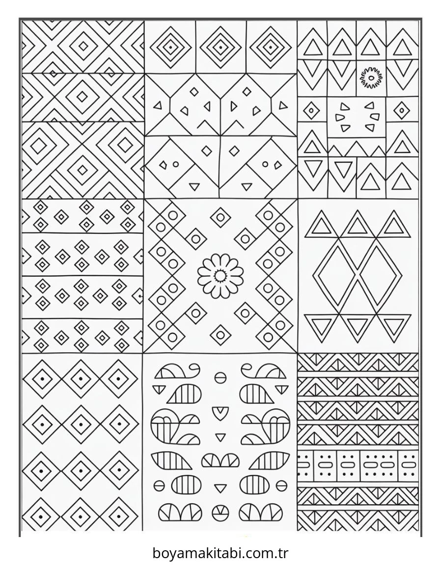 Kwanzaa boyama sayfası – boyama etkinliği, çocuk aktivitesi