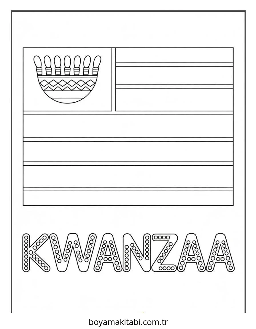 Kwanzaa Boyama Sayfaları