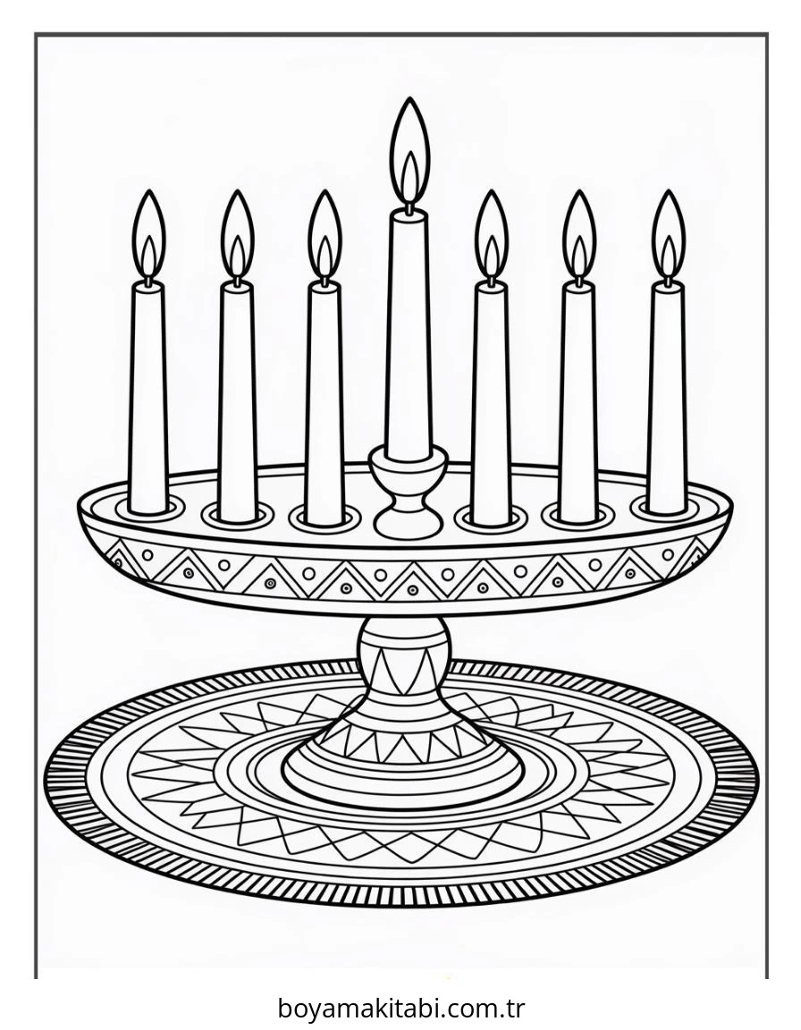 Kwanzaa boyama sayfası – ücretsiz yazdır, boyama etkinliği
