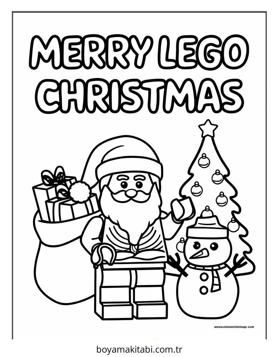 Lego boyama sayfası #151 – hayal gücünü besler, tamamen ücretsiz