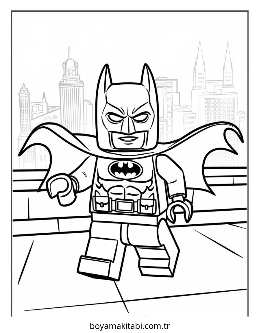 Lego boyama sayfası #157 – mürekkep tasarrufu sağlar, PDF indir