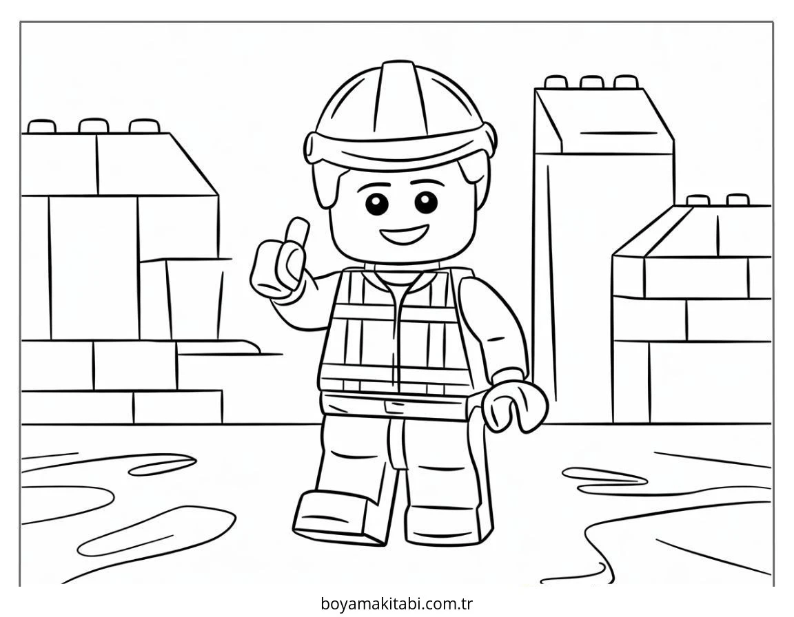 Lego boyama sayfası #163 – ücretsiz yazdır, boyama etkinliği