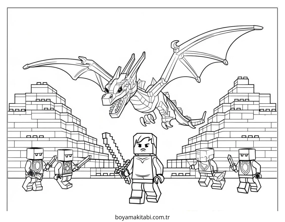Lego boyama sayfası #169 – okul öncesi, evde etkinlik