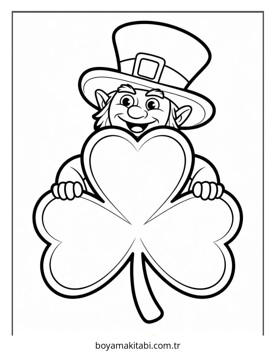 Cüce boyama sayfası – çocuklar için, çizgi film temalı