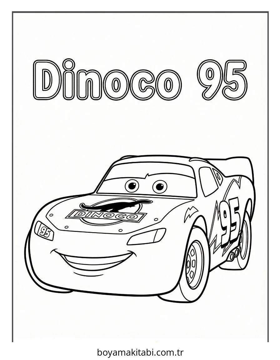 Şimşek McQueen Boyama