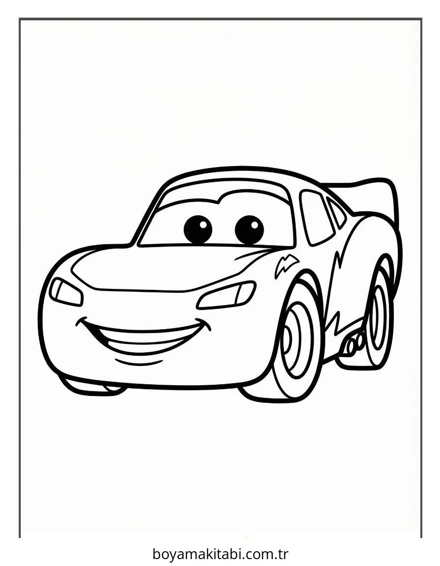 Şimşek McQueen Boyama