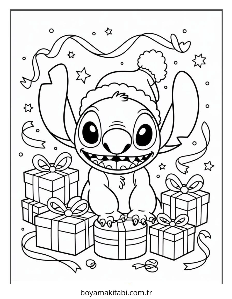 Lilo ve Stitch boyama sayfası – ücretsiz yazdır, boyama etkinliği