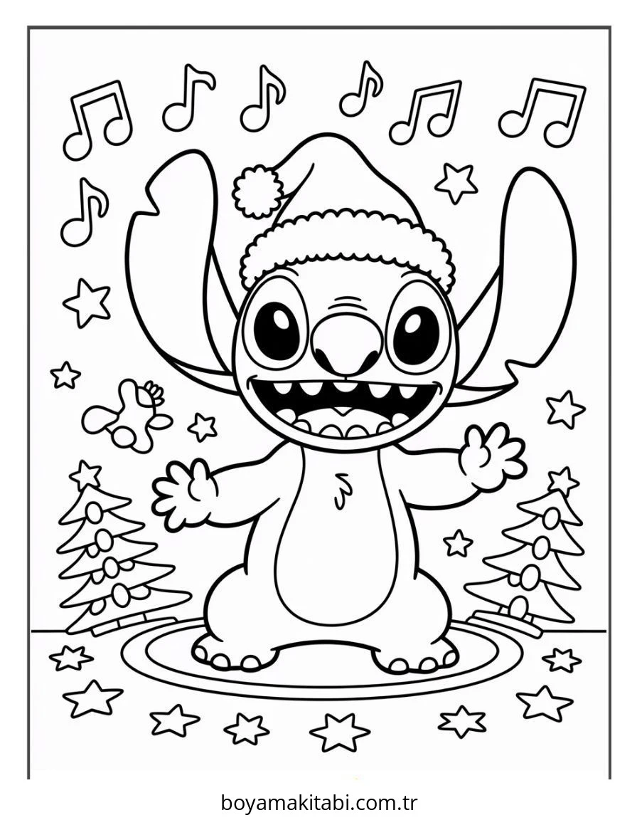 Lilo ve Stitch boyama sayfası – eğitici aktivite, yaratıcılık