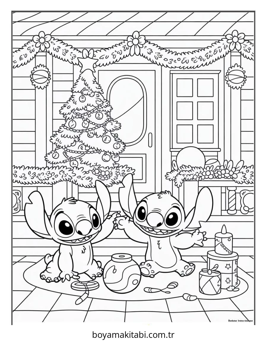 Lilo ve Stitch boyama sayfası – ücretsiz yazdır, boyama etkinliği