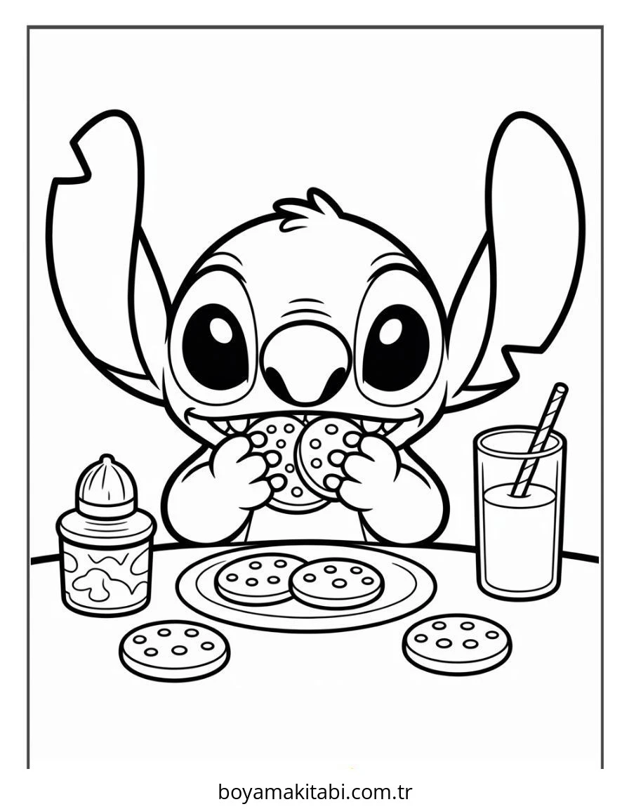 Lilo ve Stitch boyama sayfası – yaratıcılığı geliştirir, keyifli zaman
