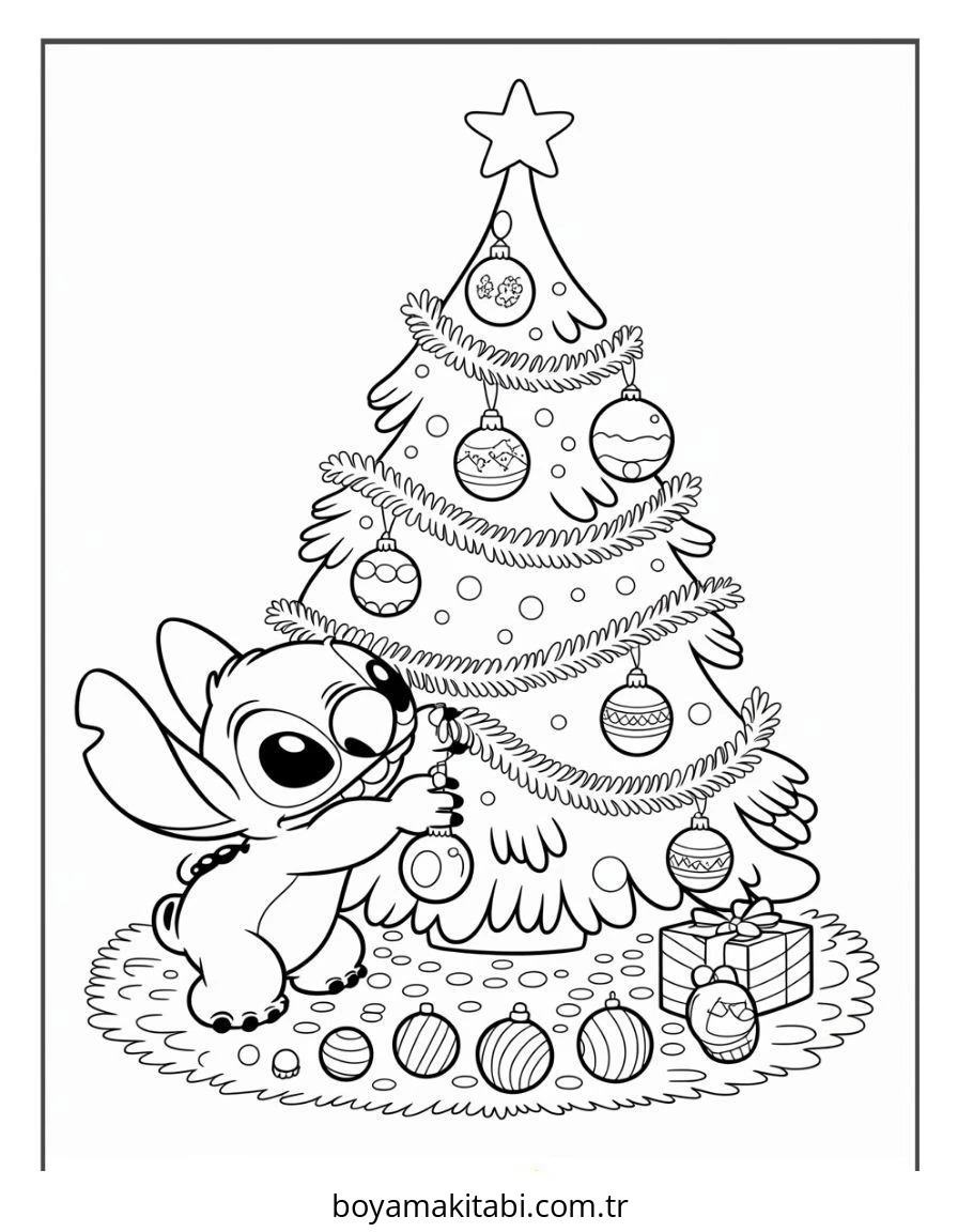 Lilo ve Stitch boyama sayfası – eğitici aktivite, yaratıcılık
