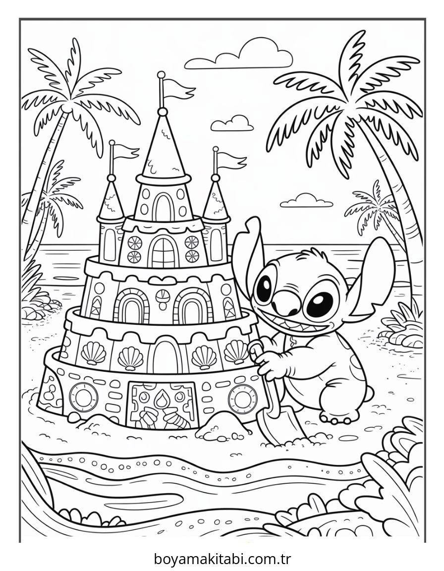 Lilo ve Stitch boyama sayfası – yaratıcılık, eğlenceli etkinlik