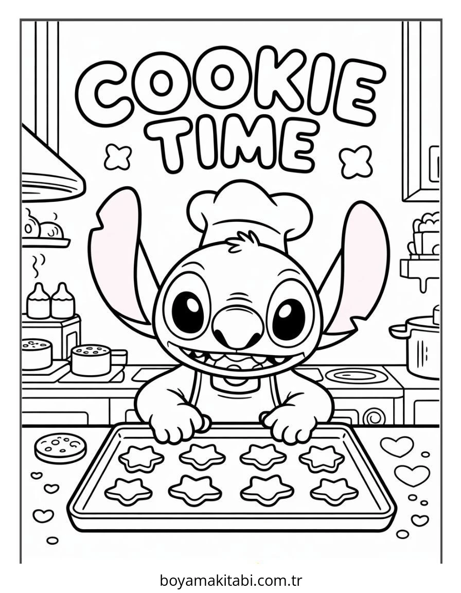 Lilo ve Stitch boyama sayfası – yaratıcılığı geliştirir, keyifli zaman