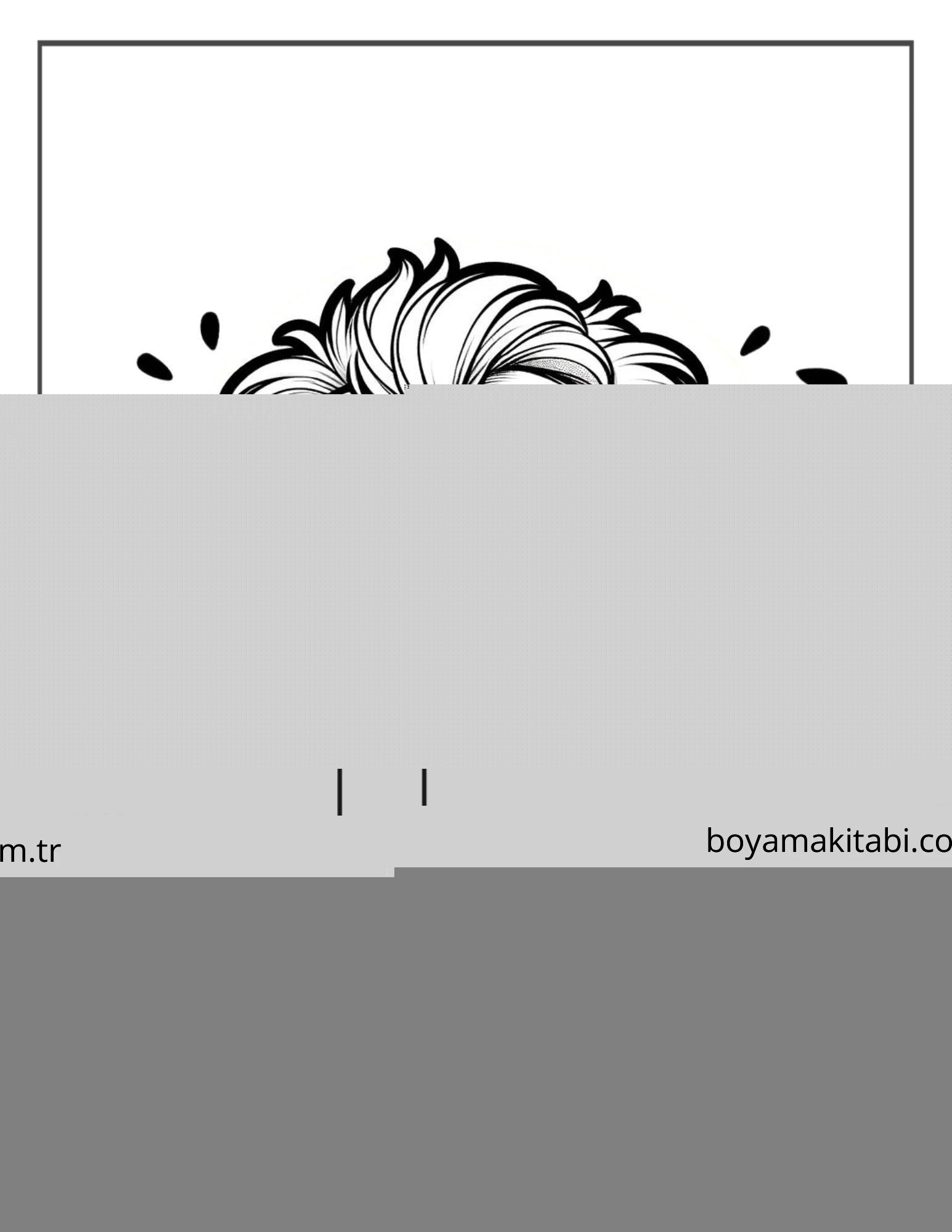 Aslan boyama sayfası – kolay boyama, eğitici aktivite