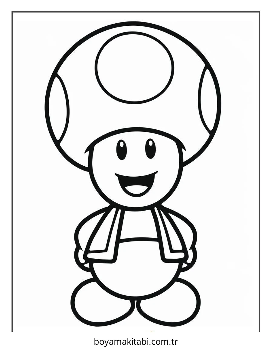 Mario boyama sayfası – eğitici aktivite, yaratıcılık