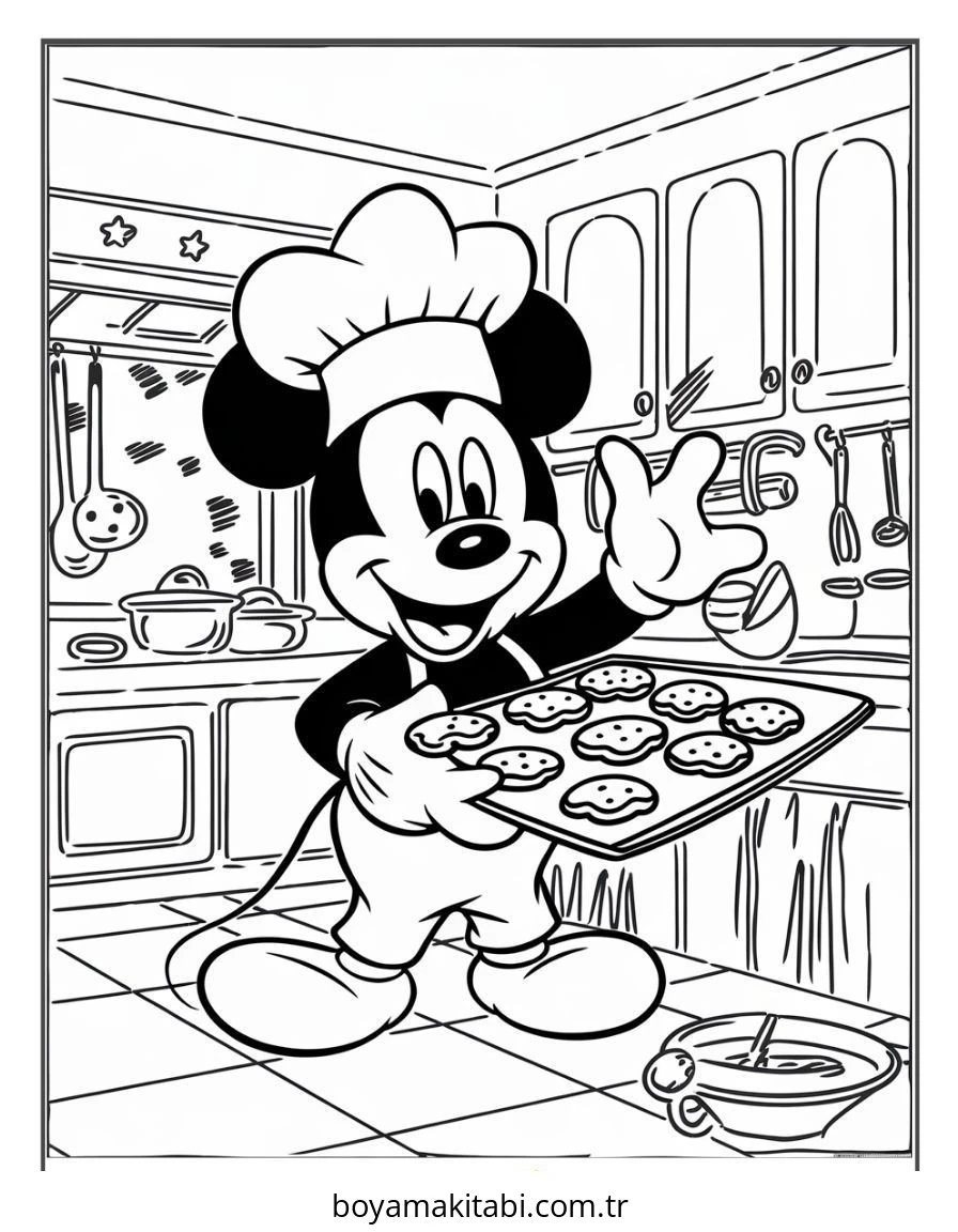 Mickey ve Minnie Mouse boyama sayfası – yaratıcılık, eğlenceli etkinlik