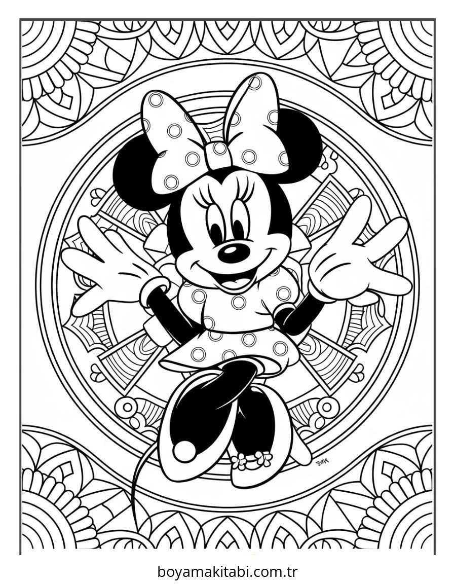 Mickey ve Minnie Mouse Boyama Sayfaları