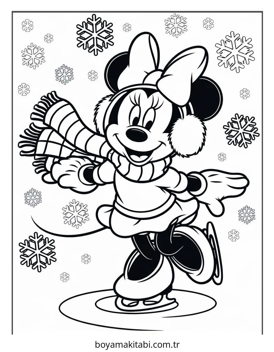 Mickey ve Minnie Mouse boyama sayfası – boyama etkinliği, çocuk aktivitesi