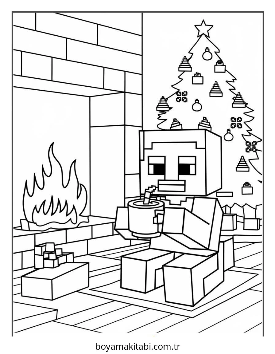 Minecraft boyama sayfası – ücretsiz yazdır, boyama etkinliği